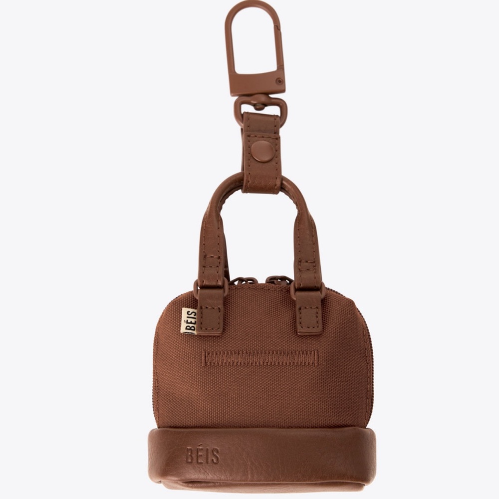 BEIS The Micro Weekender Charm in Maple NWT
